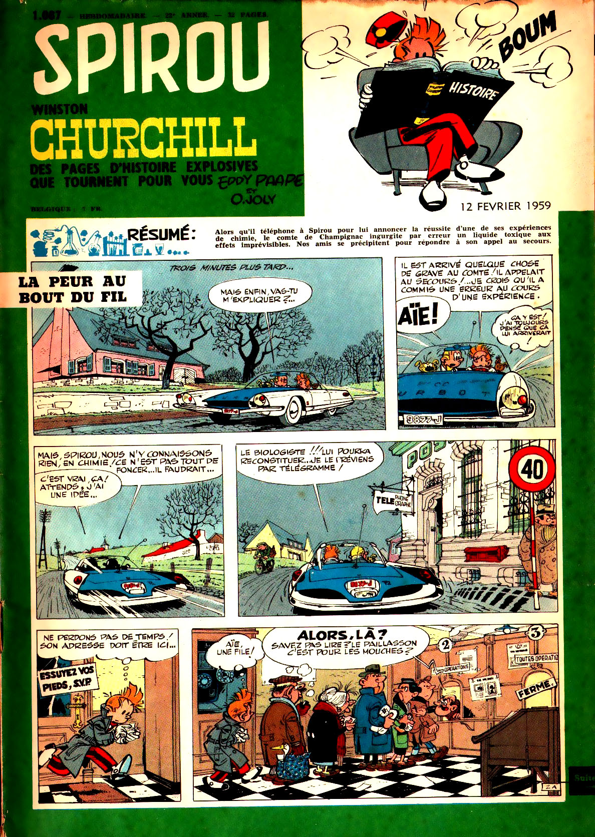 Spirou N 1087 du 12 fvrier 1959