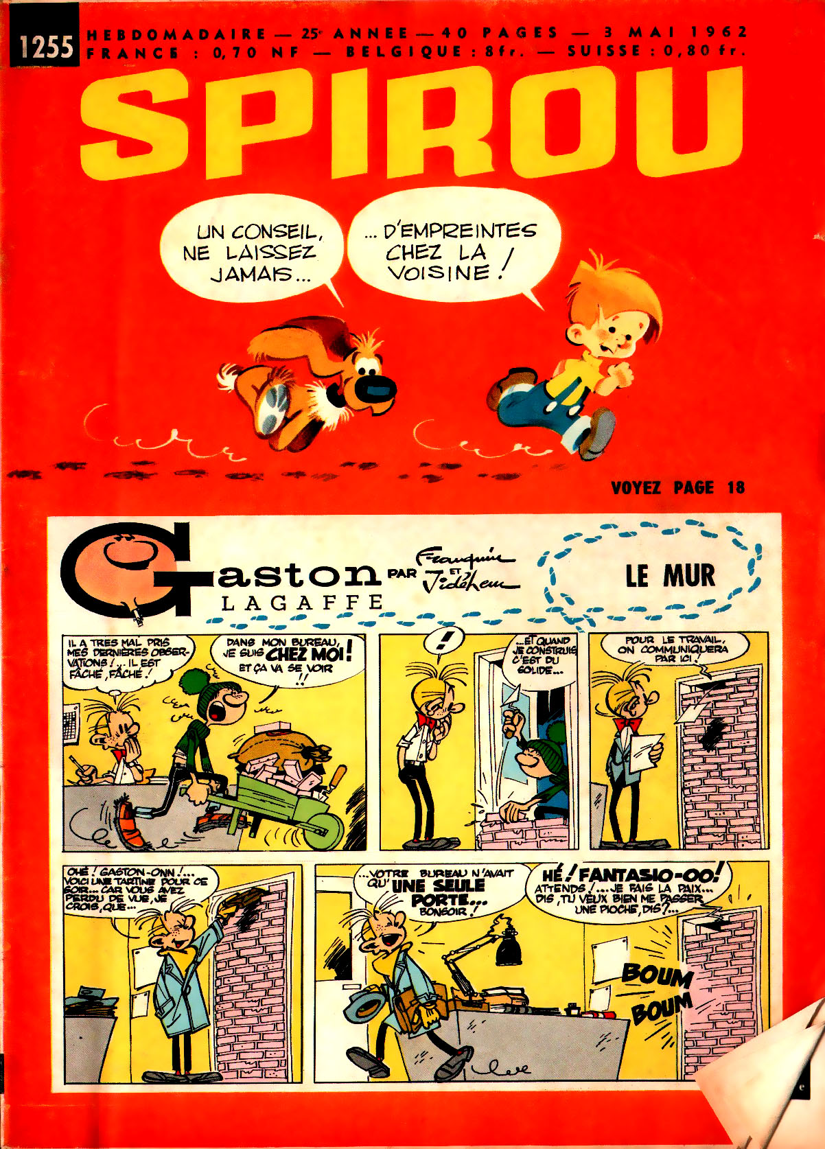 Spirou N 1255 du 3 mai 1962