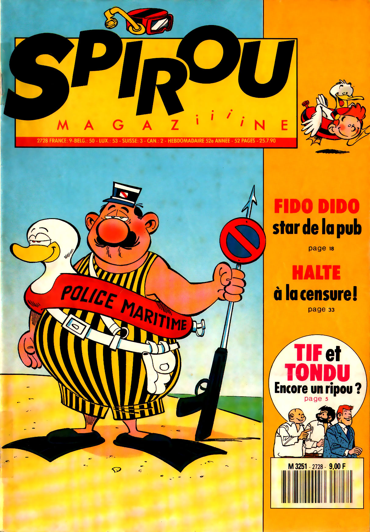 Spirou N 2728 du 25 juillet 1990