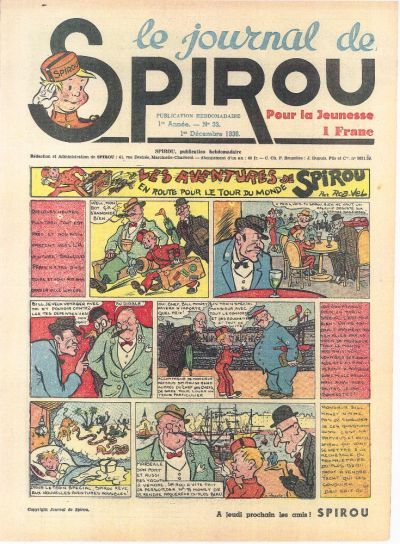 Le journal de Spirou N 33 du 1 dcembre 1938